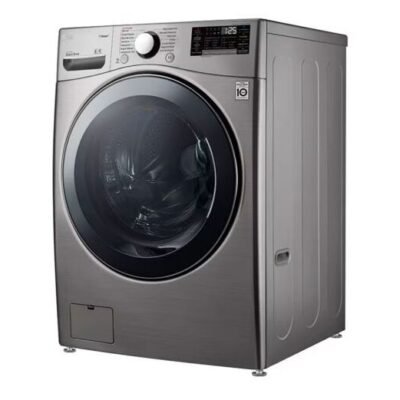 LG Washer (20KG), Dryer (12KG), Direct Drive Motor, Auto Restart, Twin Wash, Silver